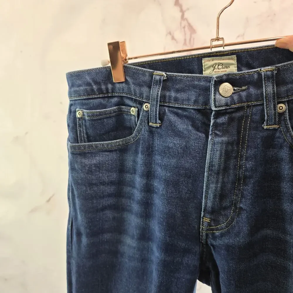 J Crew Jeans Mens 31 X 32 Skinny Medium Wash Stretch Denim 770 Slim